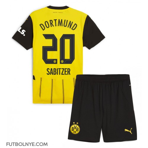 Camiseta Borussia Dortmund Marcel Sabitzer #20 Primera Equipación para niños 2024-25 manga corta (+ pantalones cortos)